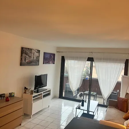Grande Salon Climatise Dans Partage Avec Parking Devant La * أنتيب