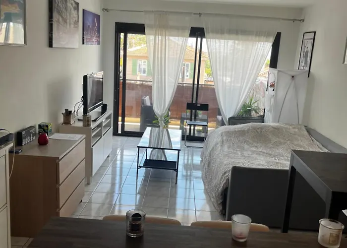 Grande Salon Climatisé Dans Partagé Avec Parking Devant La Antibes